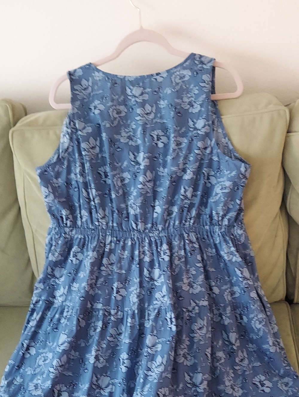 Universal Thread Blue Floral Maxi Dress - Picture 6 of 10